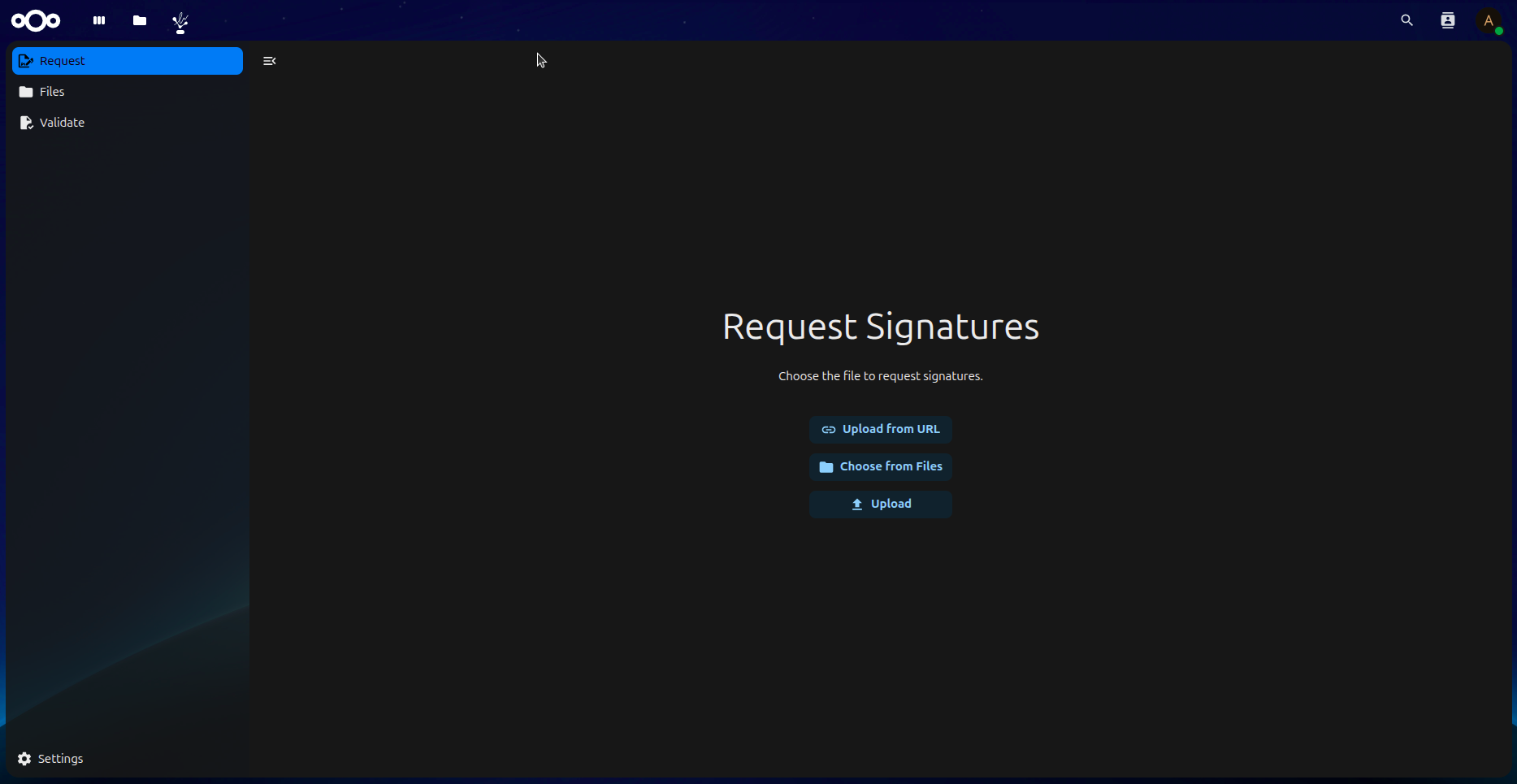 Access LibreSign.