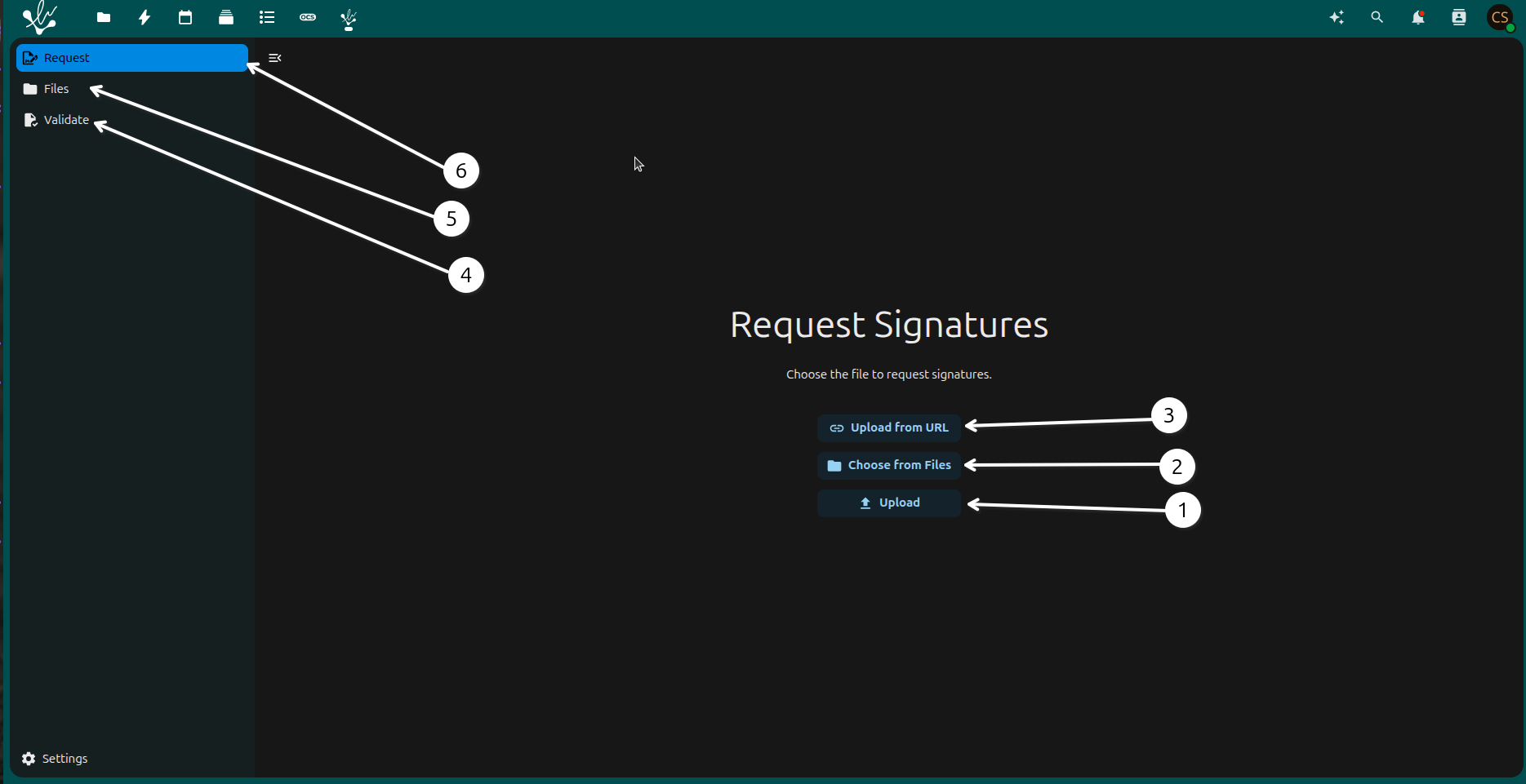 Screen login.
