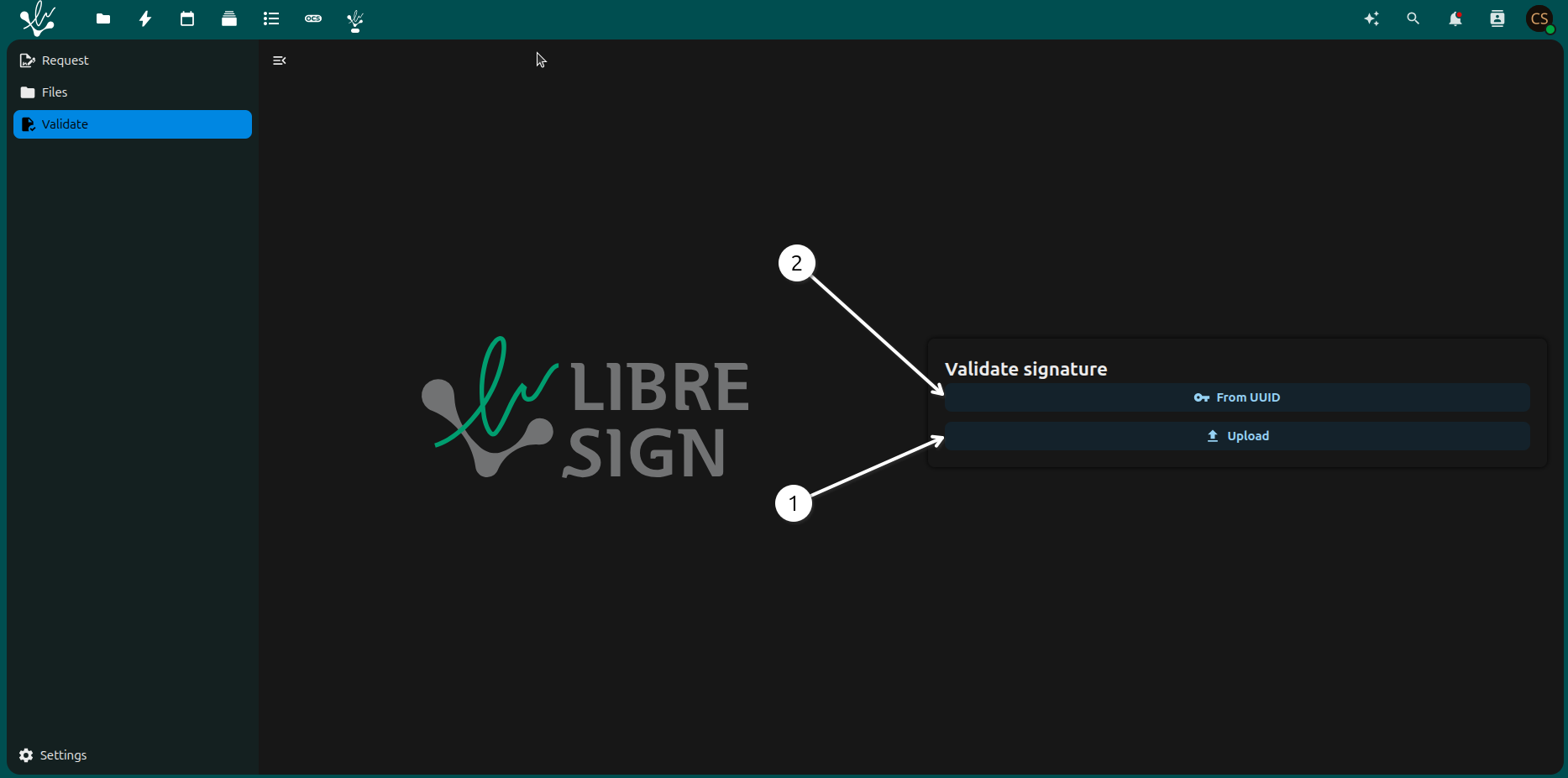 Screen validate.